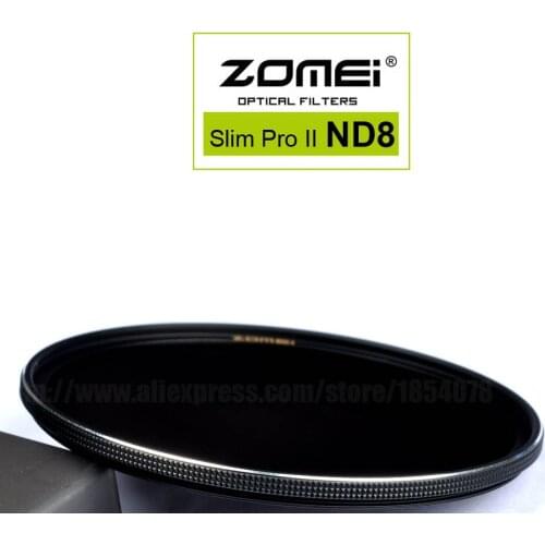 New Zomei MC ND8 ND0.9 52mm 58mm 67mm 72mm 77mm 82mm Pro Optical Glass Neutral Density ND Filter for Canon Nikon Sony Sigma lens