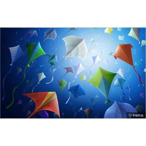 Custom photo wallpaper 3d ceiling murals wallpaper for walls 3 d Simple atmospheric sky kite ceiling zenith mural wall papers