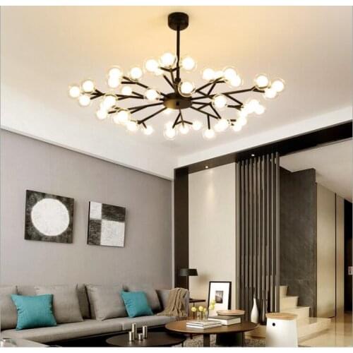 Postmodern Sphere Molecular Chandelier Personalized Study Living Room Nordic Chandelier Glass Ball Chandelier