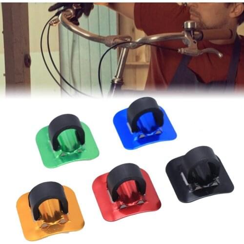 Brake Cable Buckle Reliable Anti-scratch Aluminium Alloy Bike Cable Clamp Tubing Fixing Seat for MTB Bike