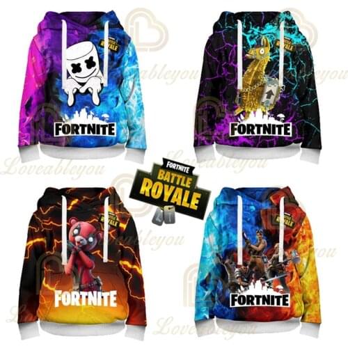 Women and Men Fortnite Kids Hoodie Victory Hero Childrens Wear Battle Royale 3d Swearshirt Boys Girls Tops Hoodies Baby Clothes