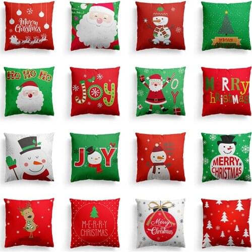 Christmas Almofada Decorativa Poszewka Na Poduszke Sofa Cover Pastel Colors Fundas De Cojines Decorativos Funda De Cojines 45*45