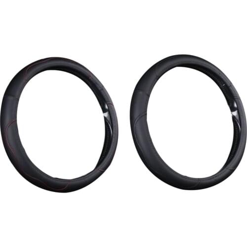 Car Interior Universal 38cm 15Inch Non-Slip Cars Microfiber Leather Steering Wheel Cover Protector