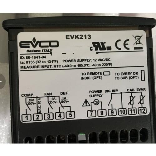 1PC NEW For EVCO Temperature Controller EVK213 free shipping
