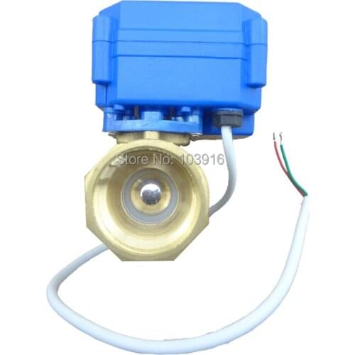 10 units motorized ball valve 2 way, 24V DN25 1" (reduce port), electrical valve
