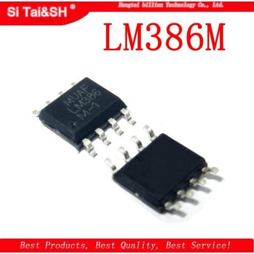 20PCS LM386M-1 SOP8 LM386M SOP LM386 SOP-8 MD Low Voltage Audio Power Amplifier new and original
