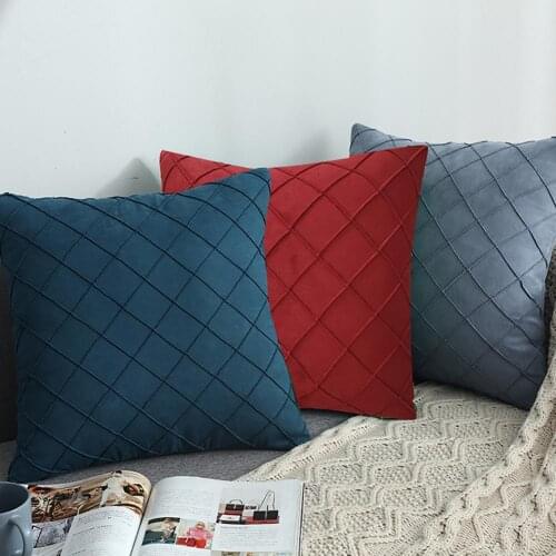 2021 Pillow Case Super Soft Fadeless Plush Square Practical Pillow Headrest Case Supplies for Home Office Supplies Wholesale