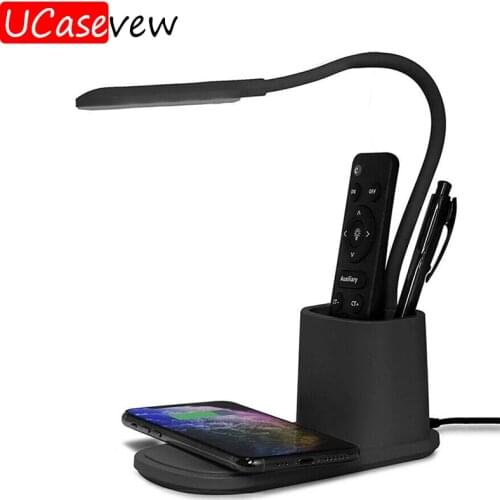 3in1 Multifunction Wireless Charger LED Desk Lamp 10W Eye Protect Reading Table Light Touch For iPhone12 11 ProMax Charging Dock