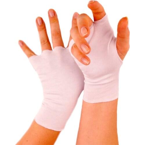 30 pairs of Sweat Absorber Cotton gloves/linings to wear under latex gloves, Fingerless elastic gloves for healthcare profession