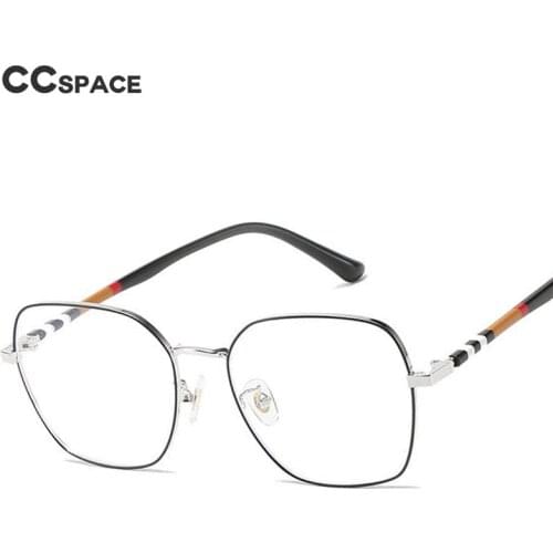 49238 Stripe Ultralight Metal Frames Square Men Women Optical Fashion Computer Glasses