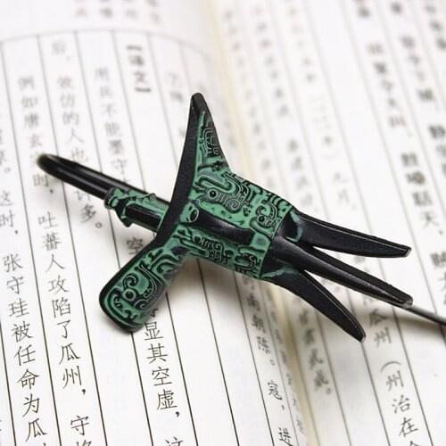 Chinese style antique bronze device cup from bookmark unique conference gifts crafts book mark bookmark