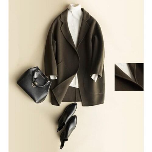 Casaco feminino 4040 Casual Autumn Winter Jacket Women Wool Coat Female Double-side Cashmere Coats manteau femme CS3704