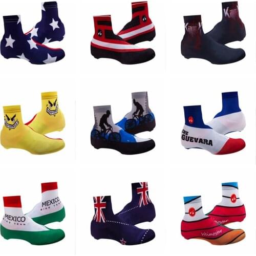 2019 Cycling Shoe Cover Men Women Bike windproof MTB Bicycle Zippered Overshoes Team Road Riding Shoes cover Breathable Blue red