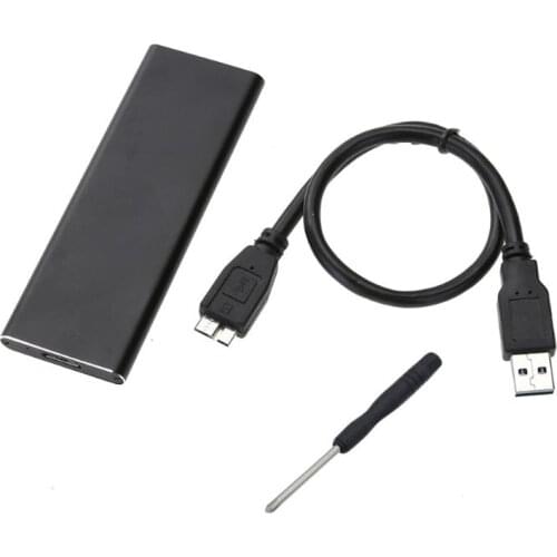 M.2 NGFF SSD SATA to USB 3.0 Converter Adapter Case External Enclosure Storage Case With Screwdriver for M2 NGFF SSD Hard Drive