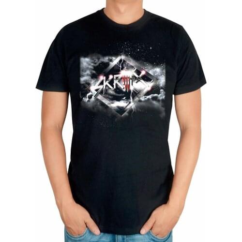 Black Summer Style Cool Fashion skrillex Brand Dubstep men DJ master shirt mma print 3D Cotton T-shirt Music fitness XXXL