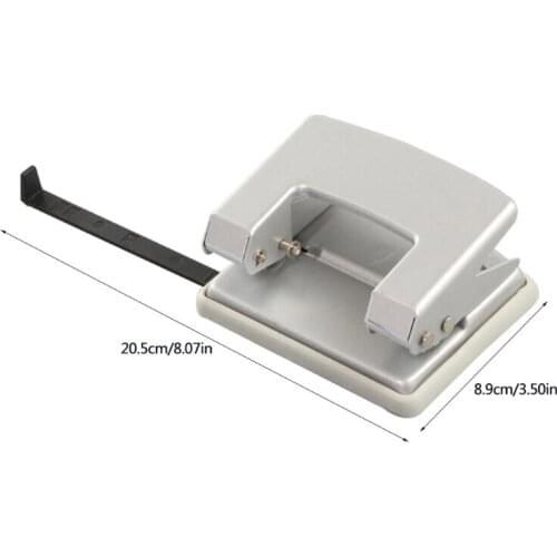 Hole Puncher 2 Ring Paper Capacity 35 Sheets 2 Holes Hole Distance 3in with Storage Box for Home School Office