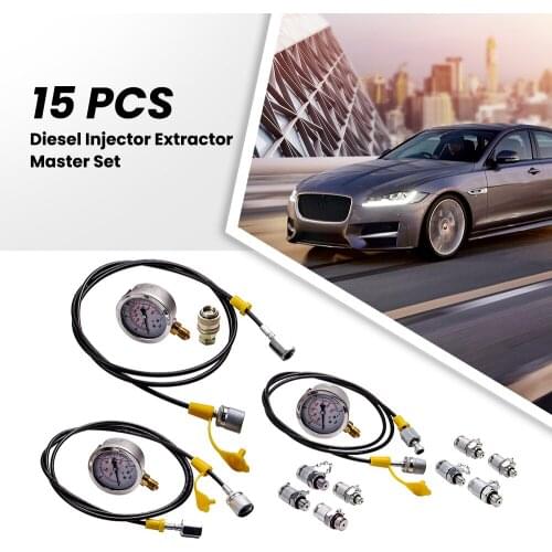 Hydraulic Gauge Pressure Test Kit 600Bar Diagnostic 3 Gauge 9 Couplings for Excavator 250-600BAR Coupling Tester Tool Kit