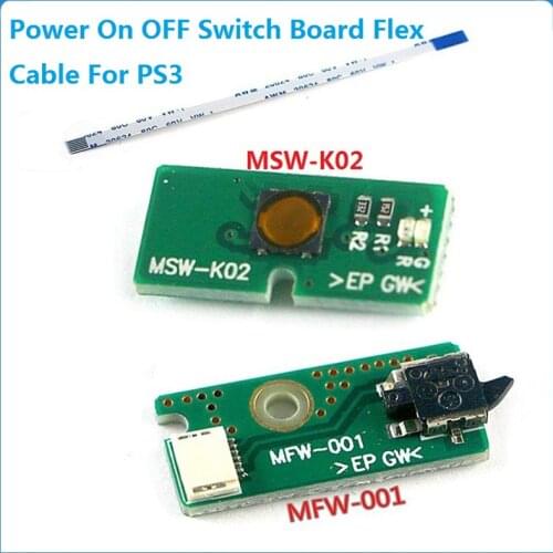 Power On OFF Switch Board Flex Cable For Sony PS3 4000 CECH 4000 Super Slim MSW-K02 W Eject Ribbon Cable Board MFW-001