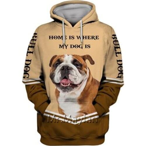 Personality Fashion Animal Pug 3D Printed Graphic Hoodie Men/Women Zip Hooded Streetwear Oversized Sweatshirt Harajuku Tops -A16