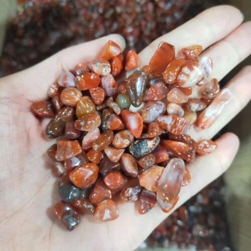 Natural Southern Red Agate Gravel Crystal Specimen Decor for Aquarium Healing Energy Stone Rock Mineral Home Accessorie