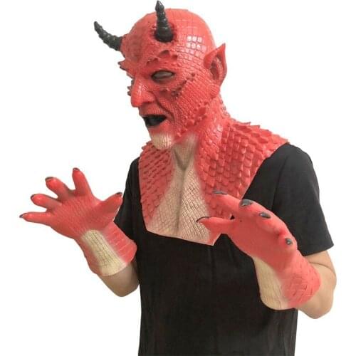 New Diablo Mask Halloween Game Boss King of Lies Belial Berry Air Demon Mask Headgear Gloves Accessory 07