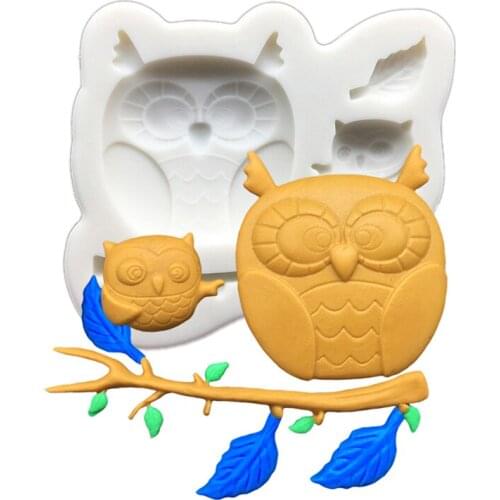 Cute Owl Silicone Sugarcraft Mold Cupcake Chocolate Baking Mold Fondant Cake Decorating Tools