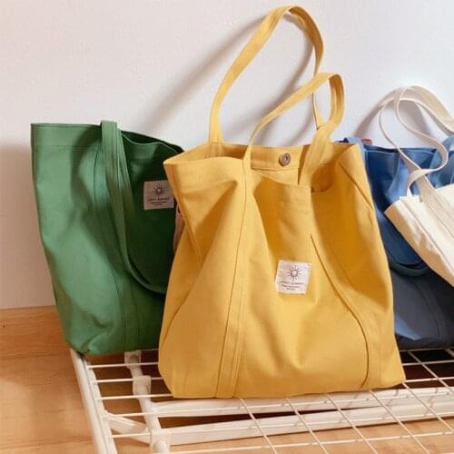 Canvas Purses and Handbag Shoulder Bags for Women2020 Fashion Casual Girls Shopper Phone Shopping Bag Wholesale Big Totes Wallet