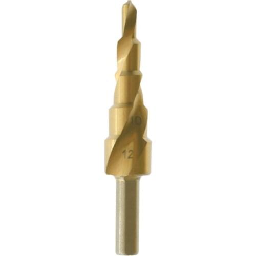 Titanium-Coated High Quality Triangle Shank Step Drill for Plastic Wood Metal Iron Aluminum Multi-holeTaper Drill Bit R7UB