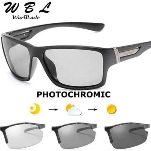 WBL Brand Polarized Photochromic Sunglasses Unisex Lens Eyewear Square Men Women Classic Anti Glare Glasses Fashion Goggles