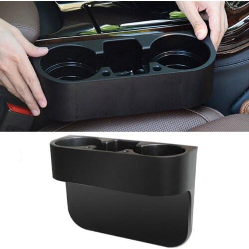 Car Seat Crevice Storage Box Cup Drink Holder Organizer Seat Gap Storage Box Multi-function Water Cup Holder Stowing Tidying