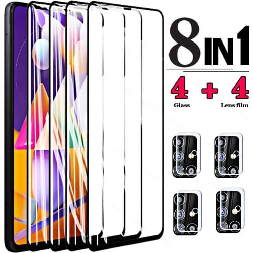For Samsung Galaxy M31S Tempered Glass Front Screen Protectors on For Samsung M42 M51 M62 M31 M21s M01s Back Camera Lens Glass