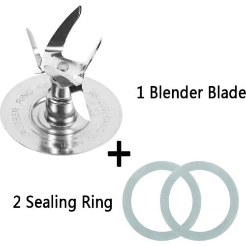 Blender Parts 1pcs 6-point Ice blade 2pcs Gasket Spare Replacement Parts For Oster 4980 4961-011 Kitchen Appliance