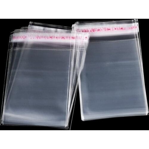 1000pcs Clear Rectangle OPP Cellophane Plastic Packing Bags for Birthday Gift Bakery Cookies Candies Gift Wrap Display Packing