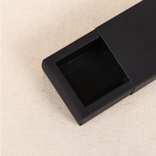 15*8*4cm 15Pcs/ Lot Jewelry Necklace Black Kraft Paper Wedding Gift Drawer Box 5.9"x3.14"x1.57" DIY Soap Craft Paper Event Boxes