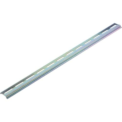 2pcs Slotted Metal 35mm DIN Mounting Rail 40cm Long for AC Contactor