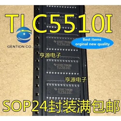 20 PCS 100% new and orginal real photo TLC5510INSR TLC55101 TLC5510I SOP24 AD converter