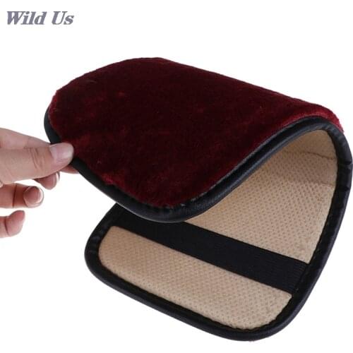 35cm x 17cm 1 x Car Armrest Box Pad Leather Arm Rest Center Console Lid Cover Armrest Pads