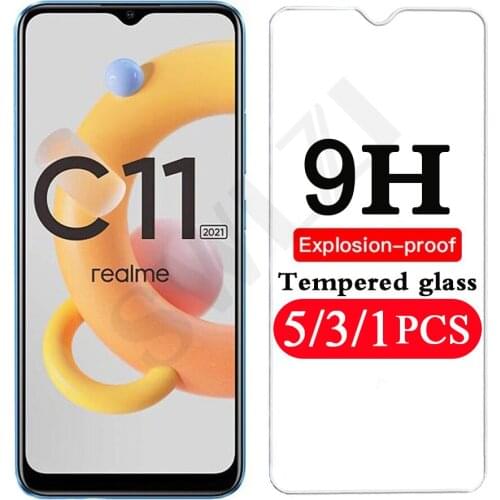 5/3/1Pcs tempered glass for Realme C25 C21 C17 C15 C12 C11 2021 C20 C20A phone screen protector C1 C2 C2S C3 C3i protective film