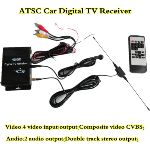 North America ATSC Car digital tv box tuner receiver box for Car dvd player or car lcd monitors
