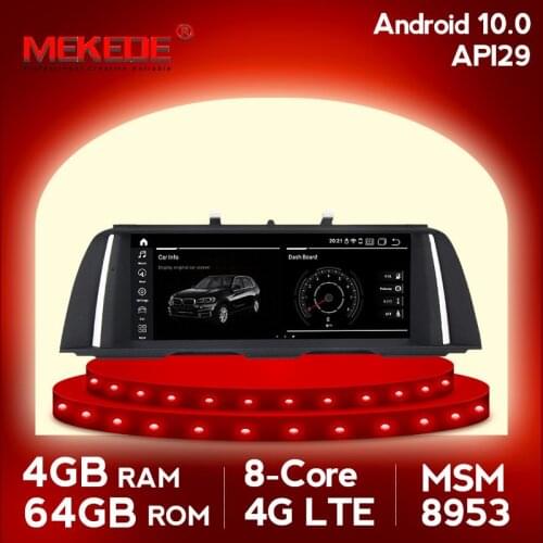 New Goods 4G LTE 64GB Android 10.0 Car DVD Multimedia Player for BMW 5 Series F10 F11 2011-2017 Original CIC / NBT Carplay BT FM