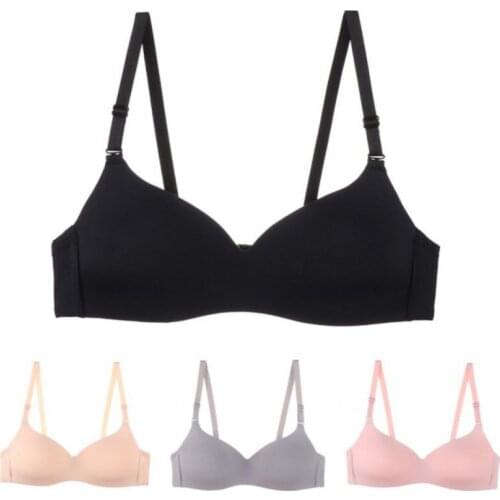 Seamless Bra for Woman Push Up Wireless Bras B Cup Underwear Sexy Three Quarter Bra (1/2 cup) Lingerie