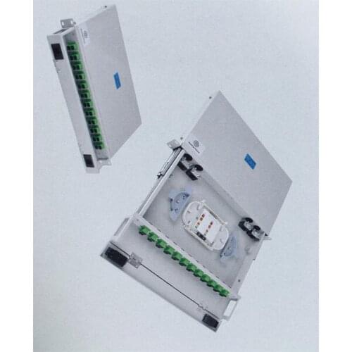 1U Rack type termination box, 19'', 24 ports, can be for LC, SC, FC, ST/MTRJ/MU connector