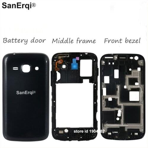 SanErqi Full Housing Cover For Samsung Galaxy Ace 3 S7270 Front Frame + Middle Chassis Bezel + Back Battery Cover
