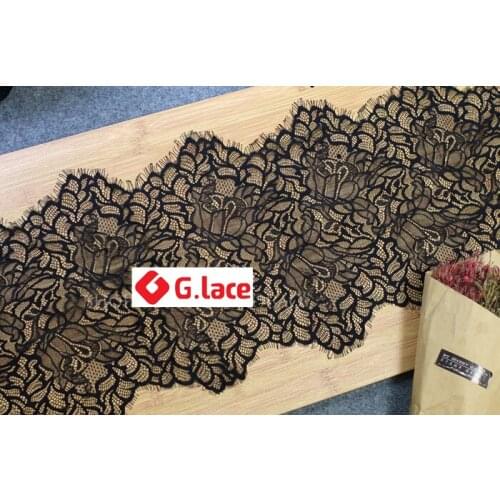 GLace 9m/lot 30cm wide European rose eyelash lace fabric DIY clothing wedding decoration embroidery accessories lace TX303