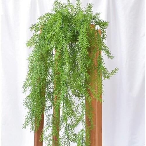 114 CM Artificial pine needle grass plants wall hanging fake plastic grass air rattan home hotel wedding decoration