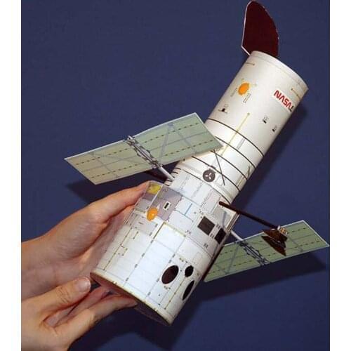 1:48 Hubble Space Telescope DIY 3D Paper Card Model Building Sets Construction Toys Educational Toys Science Model