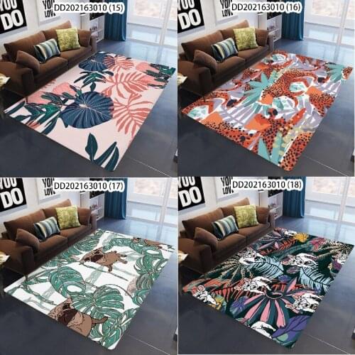 Green plant leaf animal Carpet area rug large carpet circle rug Carpet living room floor mat rug for living room Kitchen mat
