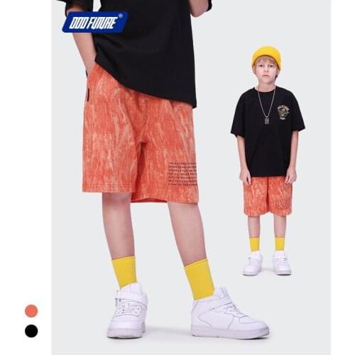 Summer Kids Shorts 2021 New Arrival Teen Boys Casual Loose Shorts Pants Korean Print Cotton Shorts for Big Boys Children Clothes