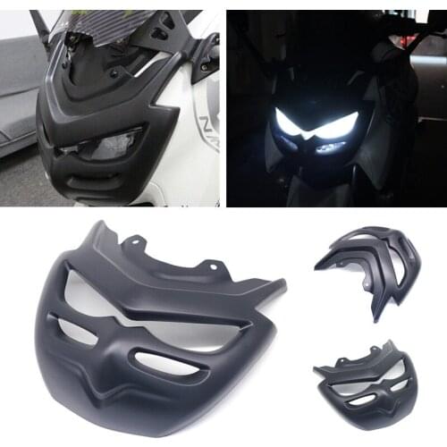 For YAMAHA NMAX 155 Nmax155 2020 2021 Motorcycle Modified Car Front Face Ghost Mask Headlight Protection Carbon Fiber Decorative