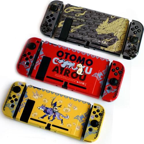 Matte Hard Case Protective Cover Shell for Monster Hunter RISE Nintend Switch Console NS Joy-con Crystal Protector Housing Skin